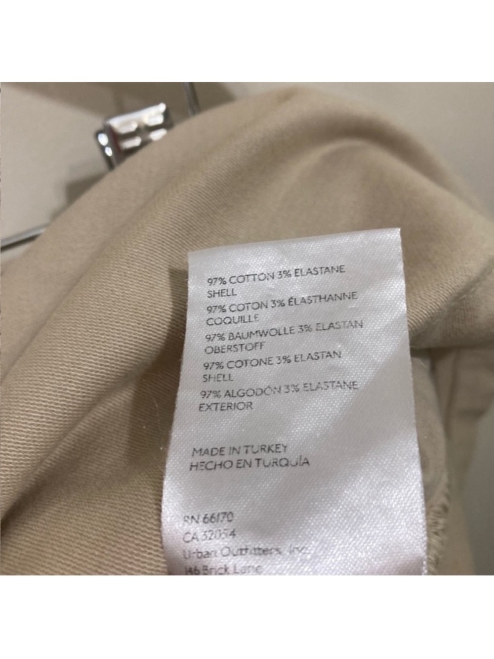 Free People Billie Chino Pleated High Rise Shorts Almond Milk Beige Size 12 New - Picture 10 of 10